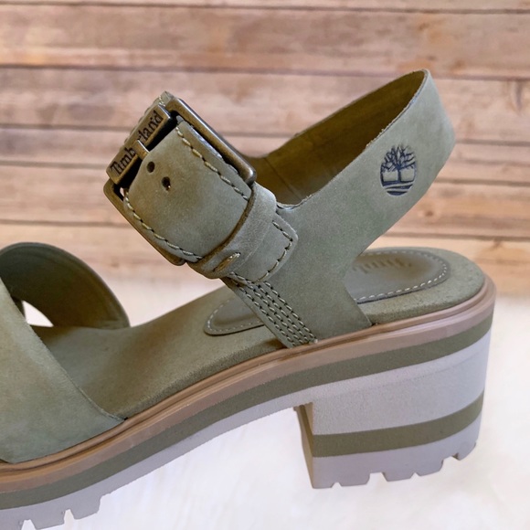 Timberland Violet Marsh X Band Olive Sandal - Picture 2 of 8